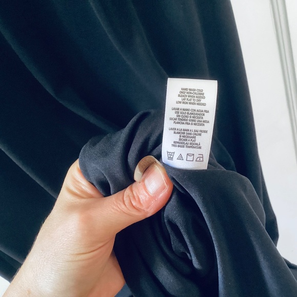 Karl Lagerfeld Women's Lace Appliqué Overlay Sheath Dress Size 12 Black LBD - Picture 8 of 14